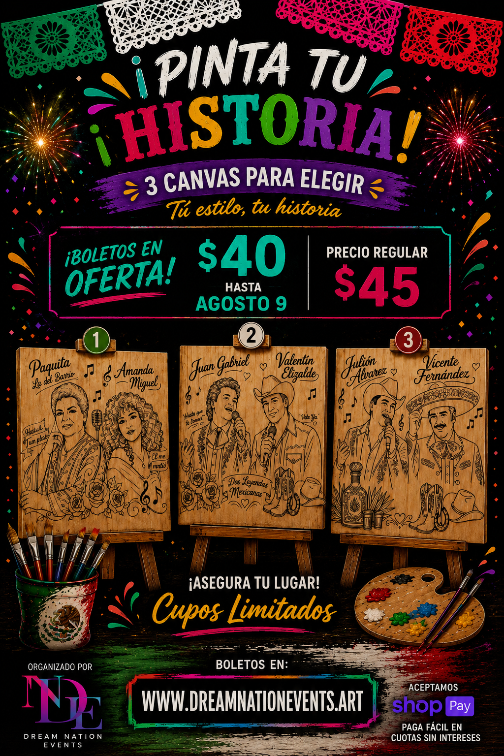🎨🎉 Sip & Paint: Celebra Tus Raíces 🇲🇽✨ Pre-Sale for only $40 (Limited time) / Anaheim