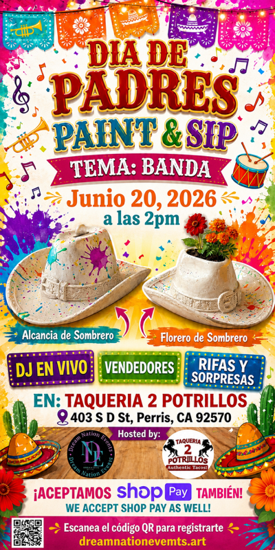 Día de Padres Paint and Sip: Tema banda